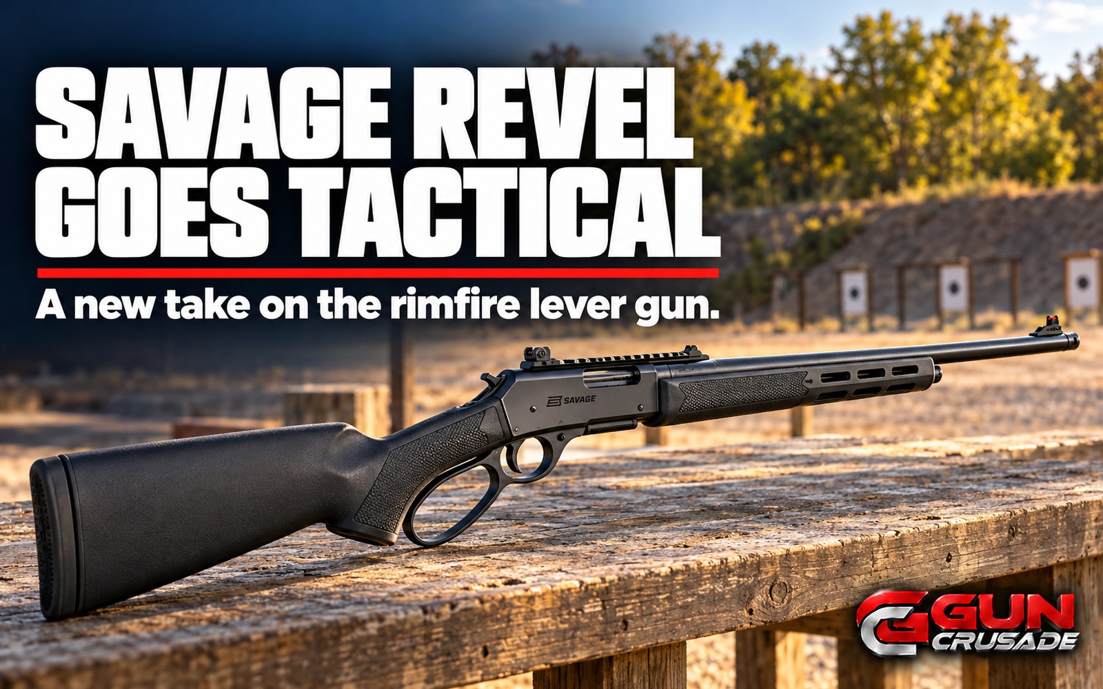 Savage Adds a Threaded, M-LOK REVEL Tactical to Its Rimfire Lever-Action Line